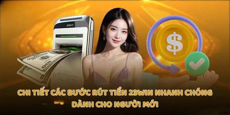 Chi tiết các bước rút tiền Trang chủ 23Win nhanh chóng dành cho người mới