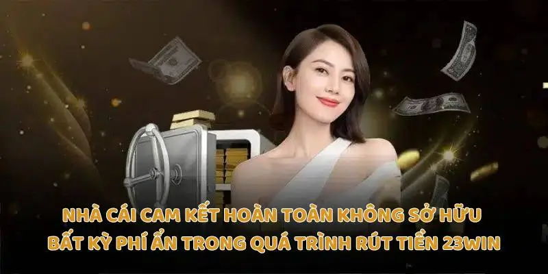 Nhà cái cam kết hoàn toàn không sở hữu bất kỳ phí ẩn trong quá trình rút tiền Trang chủ 23Win