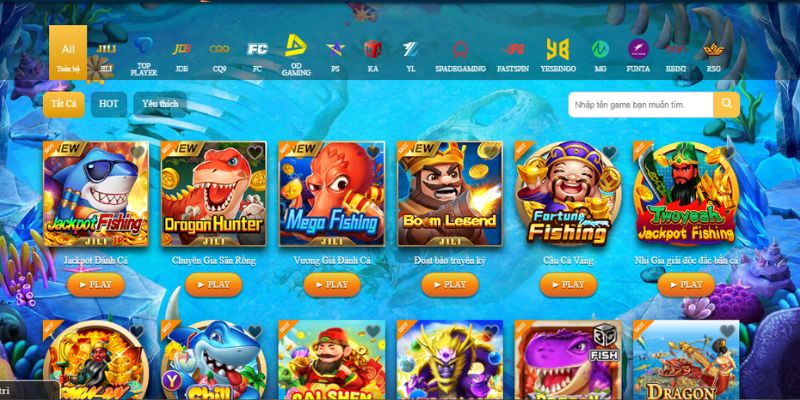 Các  hot game Bắn cá tại Trang chủ 23Win